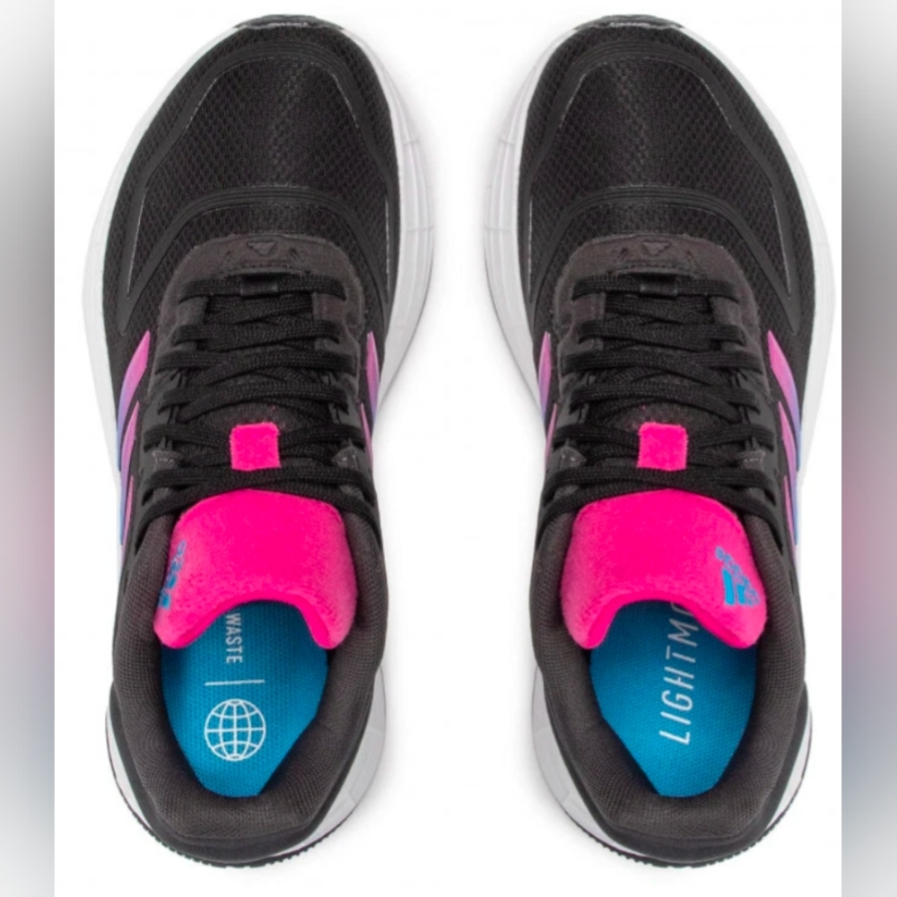 Adidas Duramo SL 2.0 'Black Team Real Magenta' Running Shoes Size 10 Like New - Picture 4 of 11